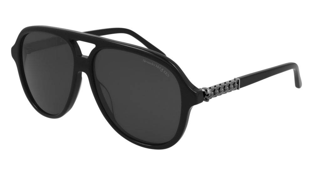 alexander-mcqueen-sunglass-man-acetate-black-silver-grey-am0322s-001 Alexander Mcqueen Sunglass